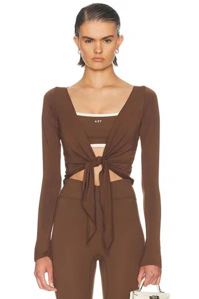 437 The Ballet Wrap Top In Black