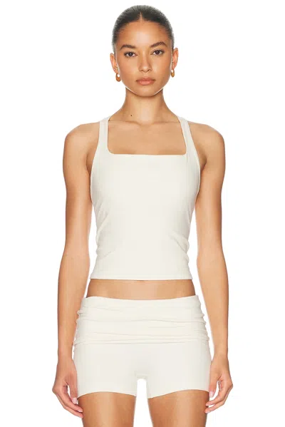 437 The Contour Tank Top In White