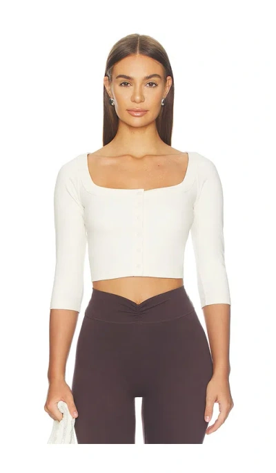 437 The Cropped Cardigan In Cream