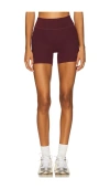 437 The Essentials Short In Burgundy