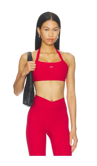 437 The Halter Bra In Scarlet