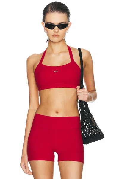437 The Halter Bra In Scarlet