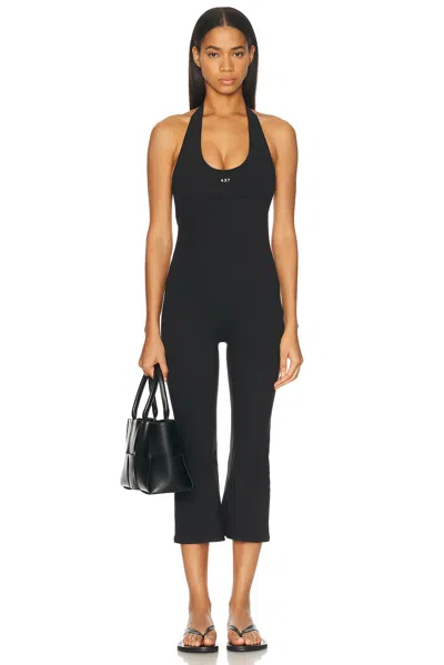 437 The Halter Onesie In Black