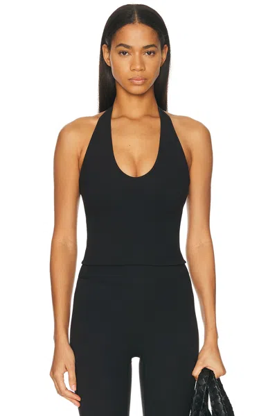 437 The Halter Tank Top In Black