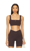 437 The Square Sports Bra In Espresso