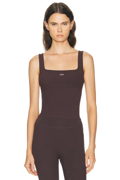 437 The Square Tank Top In Brown
