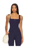 437 The Square Tank Top In Navy