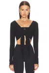 437 The Wrap Top In Black