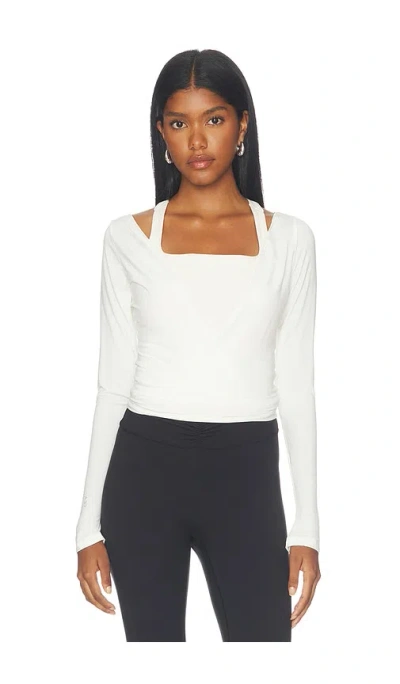 437 The Wrap Top In White