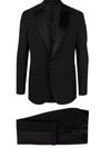 Giorgio Armani Single-breasted Tailored Dinner Suit In Black