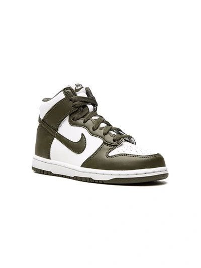 Nike Kids' Dunk High Sneakers In White