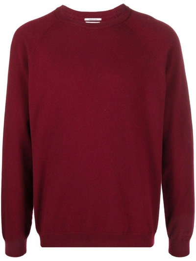 Woolrich Luxe Crew-neck Cashmere Jumper In Red