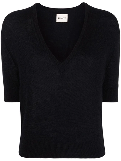 Khaite Black The Sierra Cashmere Sweater