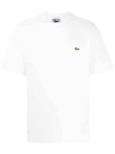 Lacoste Basic Crew Neck Sport Tee In White