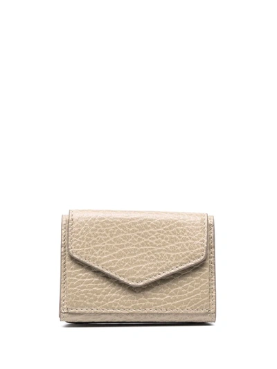 Maison Margiela Four-stitch Leather Cardholder In 中性色