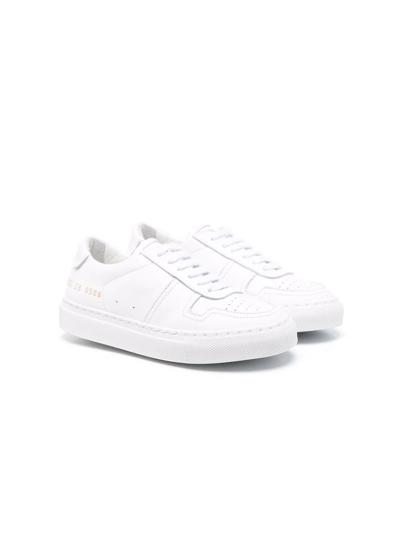 Common Projects Leather Lace-up Sneakers In 白色