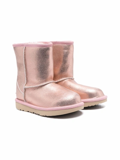 Ugg Kids' Classic Ii Metallic Boots In Pink