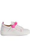 Giuseppe Zanotti Coby Touch-strap Sneakers In White