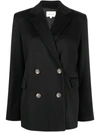 Loulou Studio Black Loro Piana Edition Viuva Blazer In Black