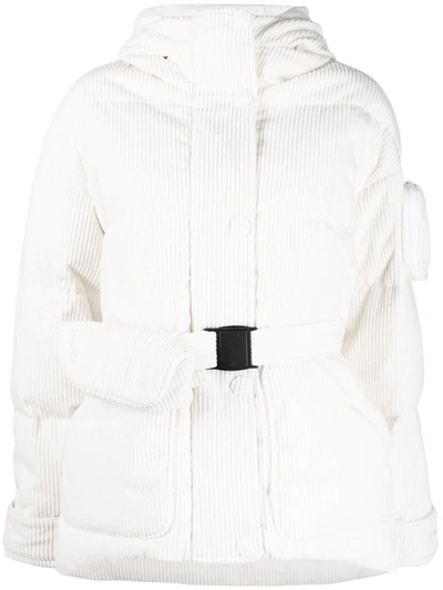 Ienki Ienki Michlin Belted Puffer Jacket In White