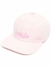Stella Mccartney Logo-print Flat-peak Cap In Pink