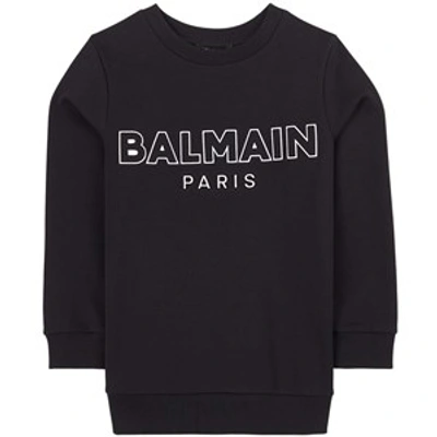 Balmain Kids' Black Logo Sweater