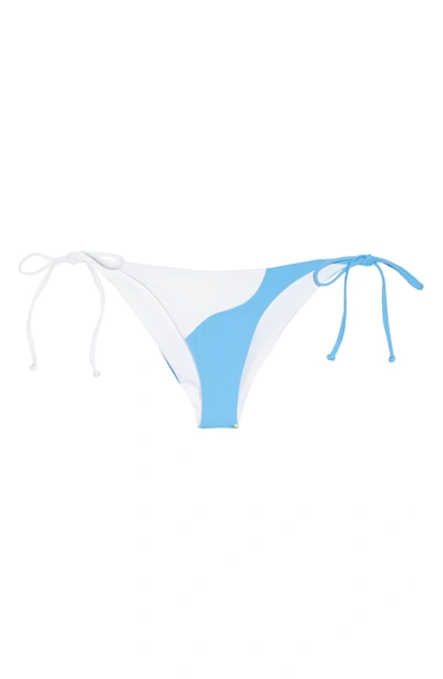 L*space Dani Classic Bikini Bottoms In Cornflower/ White