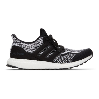 Adidas Originals Ultraboost 5.0 Dna Primeknit Running Sneakers In Black/white