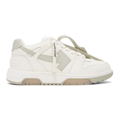 Off-white Out Of Office Calf Leather Sneakers White Beige