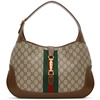 GUCCI BEIGE & BROWN MEDIUM GG JACKIE 1961 BAG