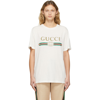 Gucci White Oversized Logo T-shirt In 9234 Natural White P