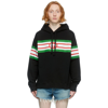 GUCCI BLACK INTERLOCKING G PRINT HOODIE