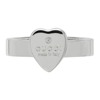 GUCCI SILVER HEART RING