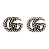 GUCCI SILVER GG MARMONT CHAIN EARRINGS