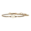 GUCCI GOLD BEE PEARL BRACELET