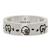 GUCCI SILVER G GHOST RING