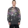 We11 Done Black All Over Long Sleeve T-shirt In Black