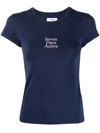 7 Days Active Womens Navy Logo-print Stretch-cotton T-shirt Xs In Blau