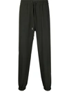 Alexander Mcqueen Drawstring Track Pants In Grün