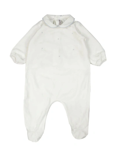 Little Bear Babies' Milk-tone Stretch Cotton Romper In White
