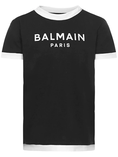 Balmain Kids' T-shirt In Black