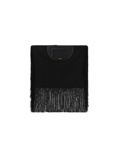 Burberry Olympia Scarf Clutch In Black