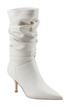 MARC FISHER MANYA RUCHED POINTED TOE MID BOOT
