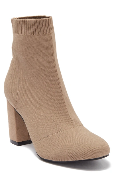 Mia Erika Stretch Bootie In Dark Sand