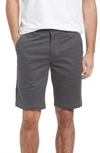Ag Griffin Geo Print Flat Front Shorts In Jordan Folkestone Grey