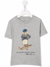 Polo Ralph Lauren Polo Bear Motif-print T-shirt In Grey