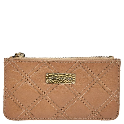 Pre-owned Marc Jacobs Beige Quilted Leather Wallet