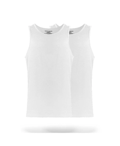 Pair Of Thieves Men's Supersoft Cotton Stretch Tank Undershirt 2 Pack In White