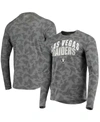 MSX BY MICHAEL STRAHAN MEN'S BLACK LAS VEGAS RAIDERS CAMO PERFORMANCE LONG SLEEVE T-SHIRT