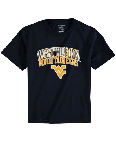 Champion Youth Navy West Virginia Mountaineers Jersey T-shirt